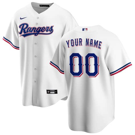 men's texas rangers nike white home replica custom jersey|Official Texas Rangers Custom Jerseys, Rangers Collection, Rangers .